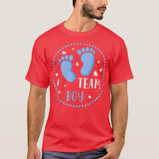 Gender Reveal Party Team Boy Baby Announcement Fut T Shirt