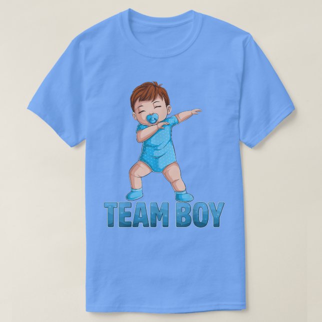 Gender Reveal Party Team Boy Baby Announcement Wom T Shirt (Design framsida)
