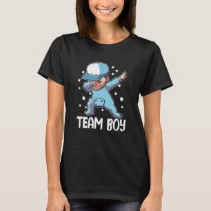 Gender Reveal Party Team Boy Cute Dabbing Baby T Shirt