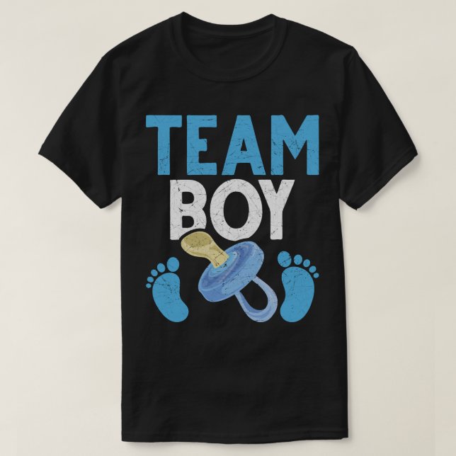 Gender Reveal Party Team Boy Future Parents Gender T Shirt (Design framsida)