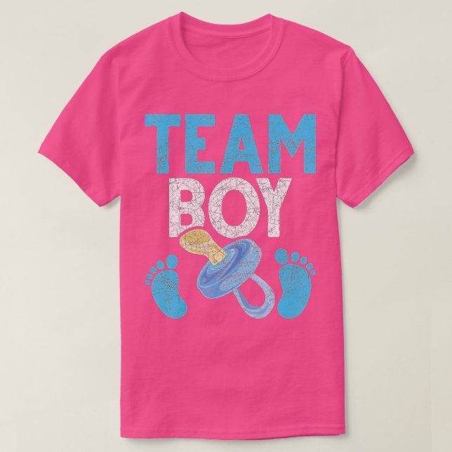 Gender Reveal Party Team Boy Future Parents Gender T Shirt (Design framsida)
