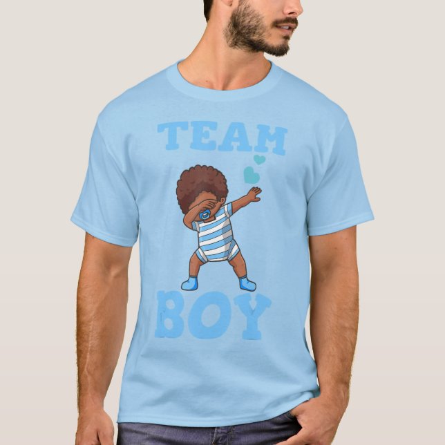 Gender Reveal Party Team Boy T Shirt (Framsida)