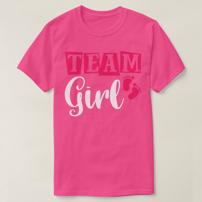 Gender Reveal Party Team Girl (8)  T Shirt (Design framsida)
