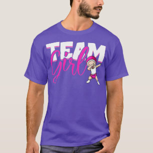Gender Reveal Party Team Girl Baby annonsering T Shirt