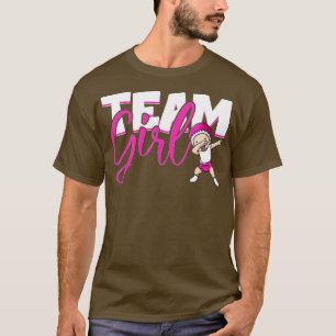 Gender Reveal Party Team Girl Baby annonsering T Shirt