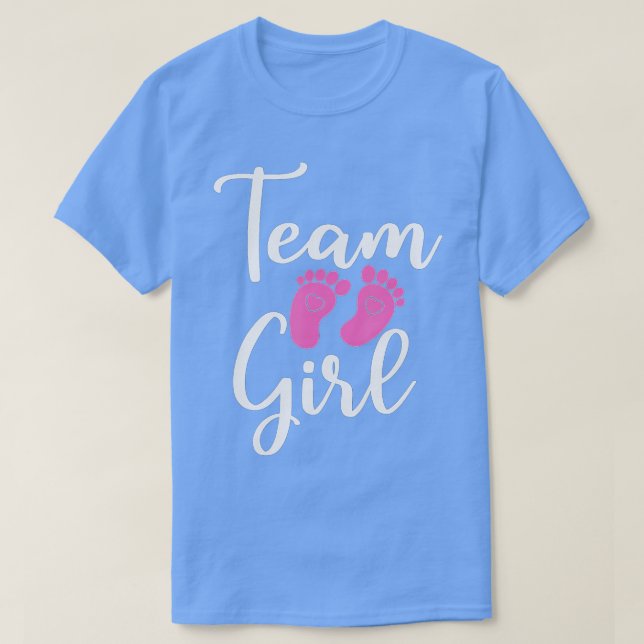 Gender Reveal Party Team Girl T Shirt (Design framsida)