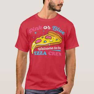 Gender Reveal Pizza Design för ett Pizza Älskare T Shirt