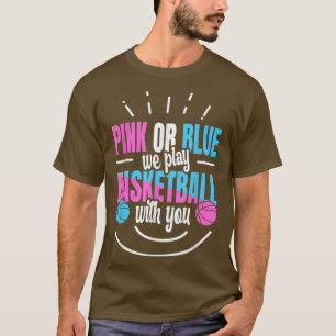 Gender Reveal Quote för en Basketball Player T-Shi T Shirt