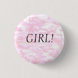Gender Reveal Rosa Confetti "GIRL"-knapp Knapp