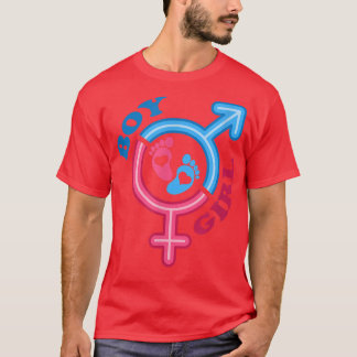 Gender Reveal Rosa eller Blue Keeper i Gender Ba T Shirt