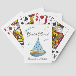 Gender Reveal Sailboat Casinokort