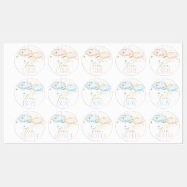Gender Reveal Stickers, Team Boy, Team Girl Klistermärke