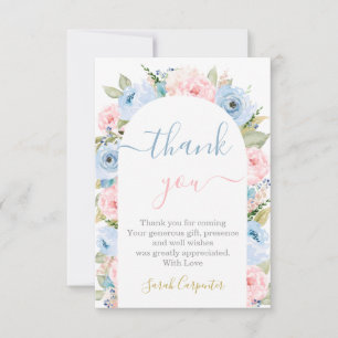 Gender Reveal tackkort Card Anteckningskort