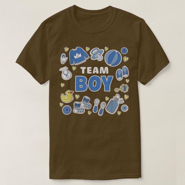 Gender Reveal Team Boy529 T Shirt (Design framsida)