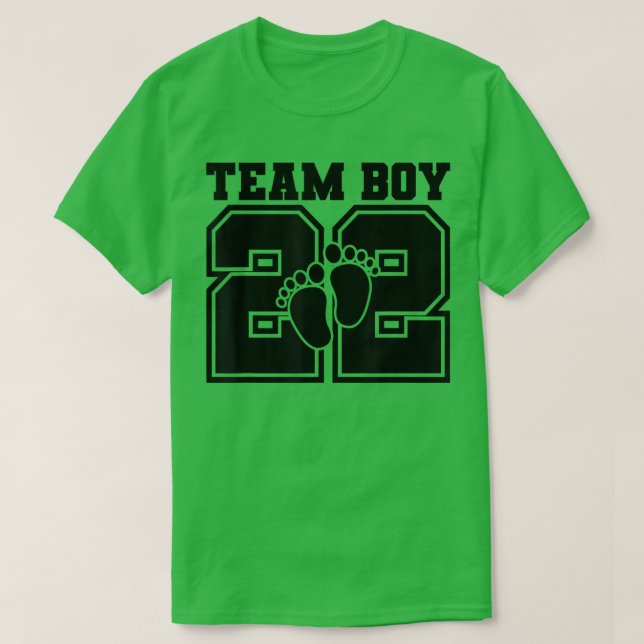 Gender Reveal Team Boy 2022 Matching Baby Party Bl T Shirt (Design framsida)