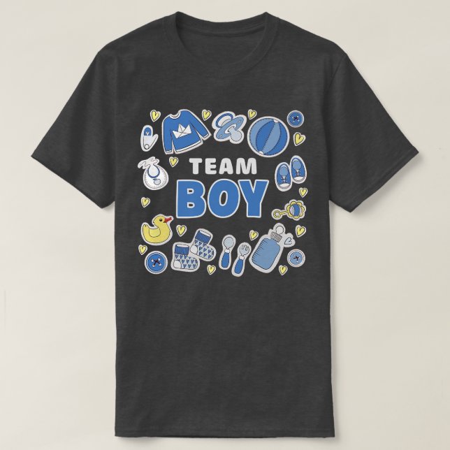 Gender Reveal Team Boy (2) T Shirt (Design framsida)