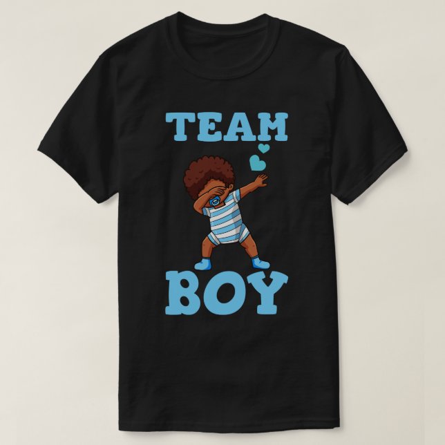 Gender Reveal Team Boy 3 T Shirt (Design framsida)