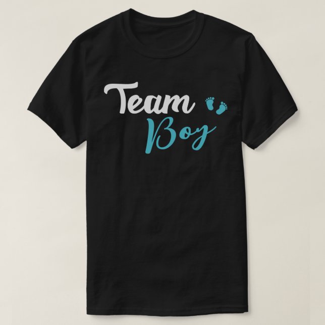 Gender Reveal Team Boy Ba T Shirt (Design framsida)
