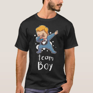 Gender Reveal Team Boy Baby Party T Shirt