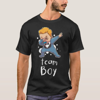 Gender Reveal Team Boy Baby Party T Shirt