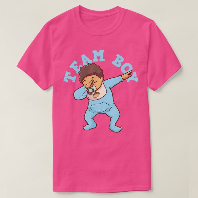 Gender Reveal Team Boy T Shirt (Design framsida)