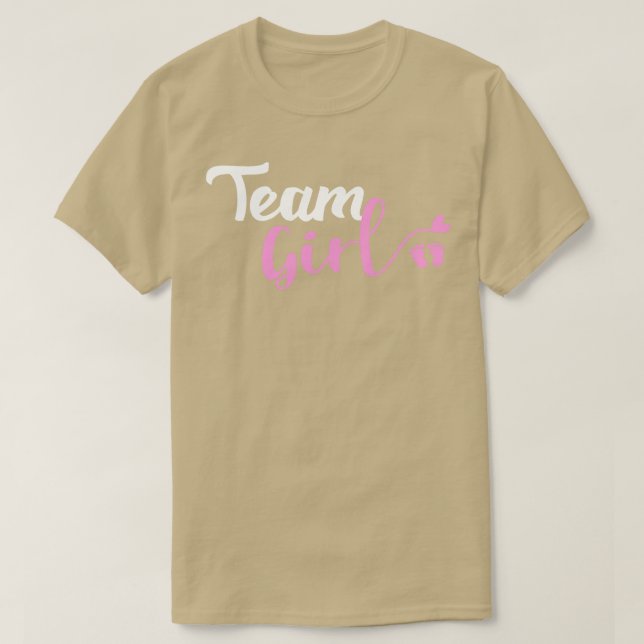 Gender Reveal Team Girl Ba T Shirt (Design framsida)