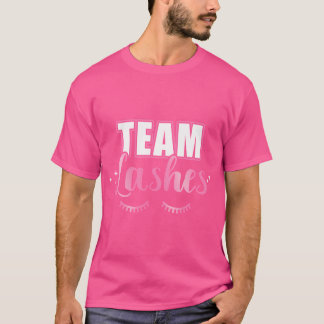 Gender Reveal Team Girl Lash Matching Family Bab T Shirt