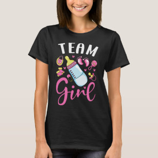 Gender Reveal Team Girl Matching Family Baby Party T Shirt
