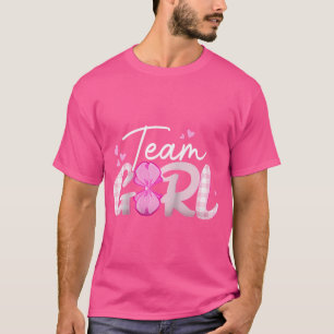 Gender Reveal Team Girl Matching Family Baby Party T Shirt