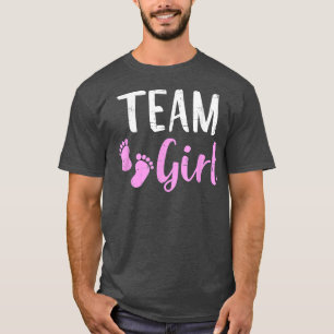 Gender Reveal Team Girl Matching Family Baby Party T Shirt