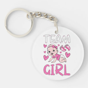 Gender Reveal Team Girl Party Set Circle