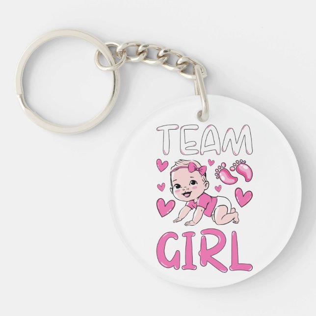 Gender Reveal Team Girl Party Set Circle (Framsidan)