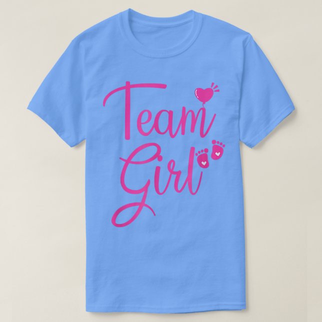 Gender Reveal Team Girl Rosa 537 T Shirt (Design framsida)