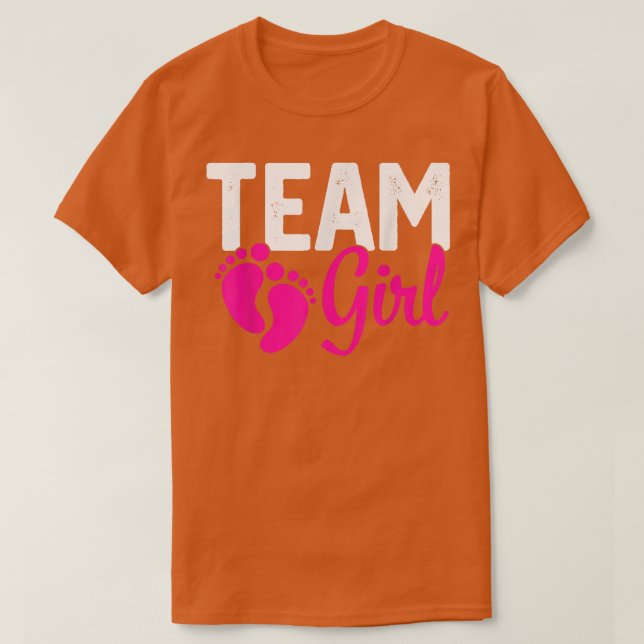 Gender Reveal Team Girl Rosa 539 T Shirt (Design framsida)