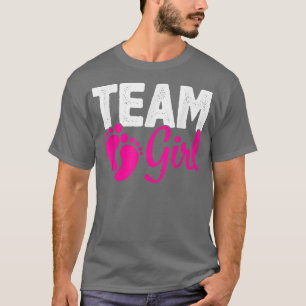 Gender Reveal Team Girl Rosa T Shirt