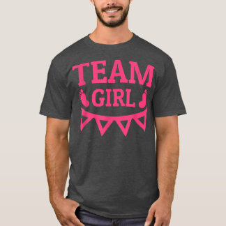 Gender Reveal Team Girl Rosa T Shirt