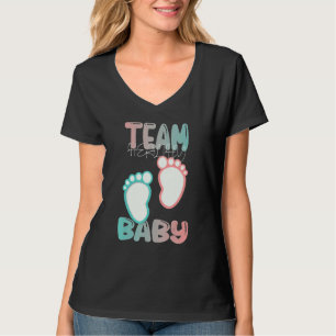 Gender Reveal Team Healthy Pojke Girl Doesnt Morsa T Shirt