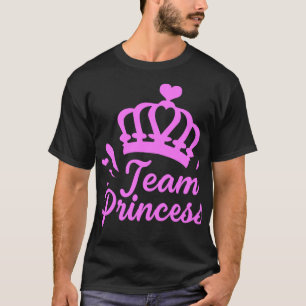 Gender Reveal Team Princess Girl Rosa Baby Bump T Shirt