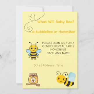 Gender Reveal Theme Bee Spara Datumet