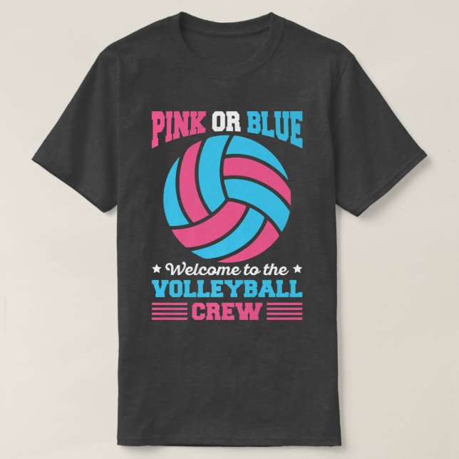Gender Reveal Volleyball-citat för volleyball Pl T Shirt (Design framsida)