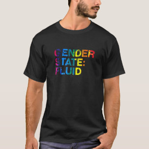 Gender State Fluid Lgbtq Nonbinary Pride Gender Ne T Shirt