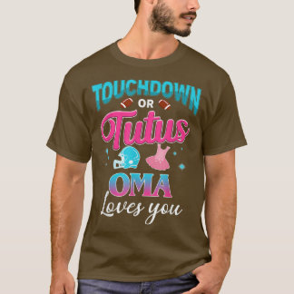 Gender: Touchdown eller Tutus Oma Matching Baby T Shirt