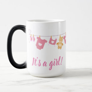 Gender Visa att det är en flicka Magisk Mugg