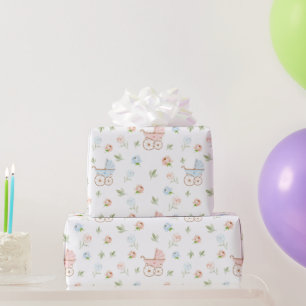 Gender Visa blått och Rosa Babykläder, svällning P Presentpapper