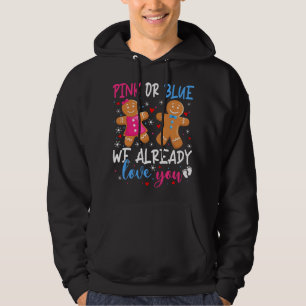 Gender Visa Cute Gingertea Funny Rosa eller Blue Hoodie