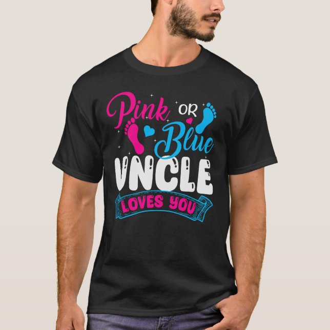 Gender Visa farbror Rosa Blue Kärlek Du T Shirt (Framsida)