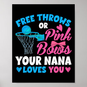 Gender Visa fria toner eller Rosa Bows Nana Kärlek Poster