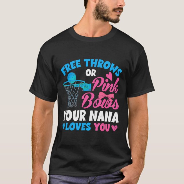 Gender Visa fria toner eller Rosa Bows Nana Kärlek T Shirt (Framsida)