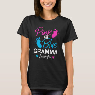 Gender Visa Gramma Baby Shower Grandma T Shirt
