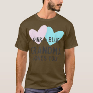 Gender Visa Gravid Rosa eller Kärlek av blåmormor T Shirt